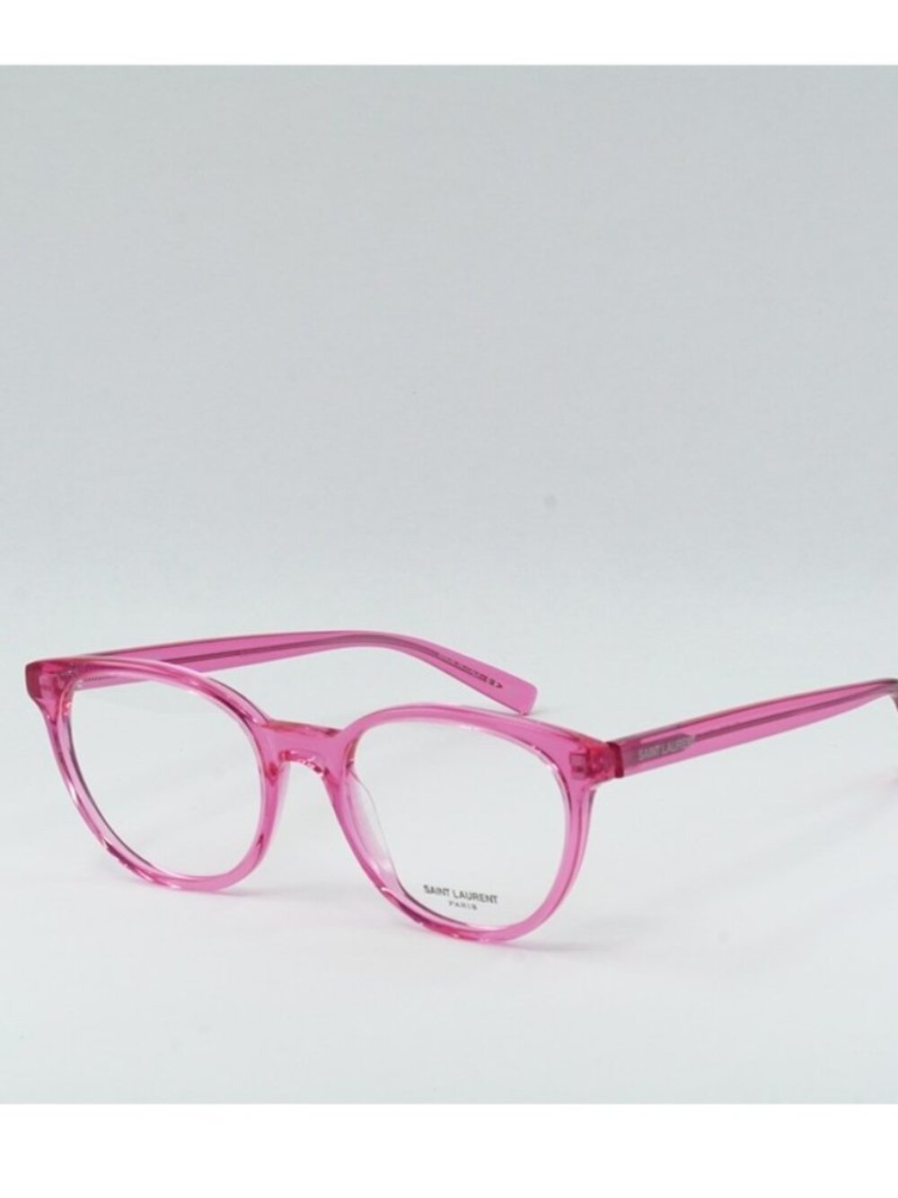 Saint Laurent SL589 004 Eyeglasses Fuchsia 52mm Cat Eye Frame